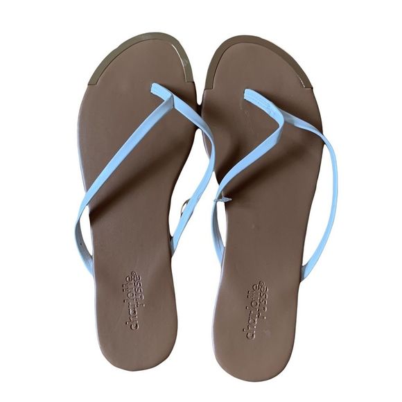 new charlotte russe flip flops size 8 - Picture 1 of 4